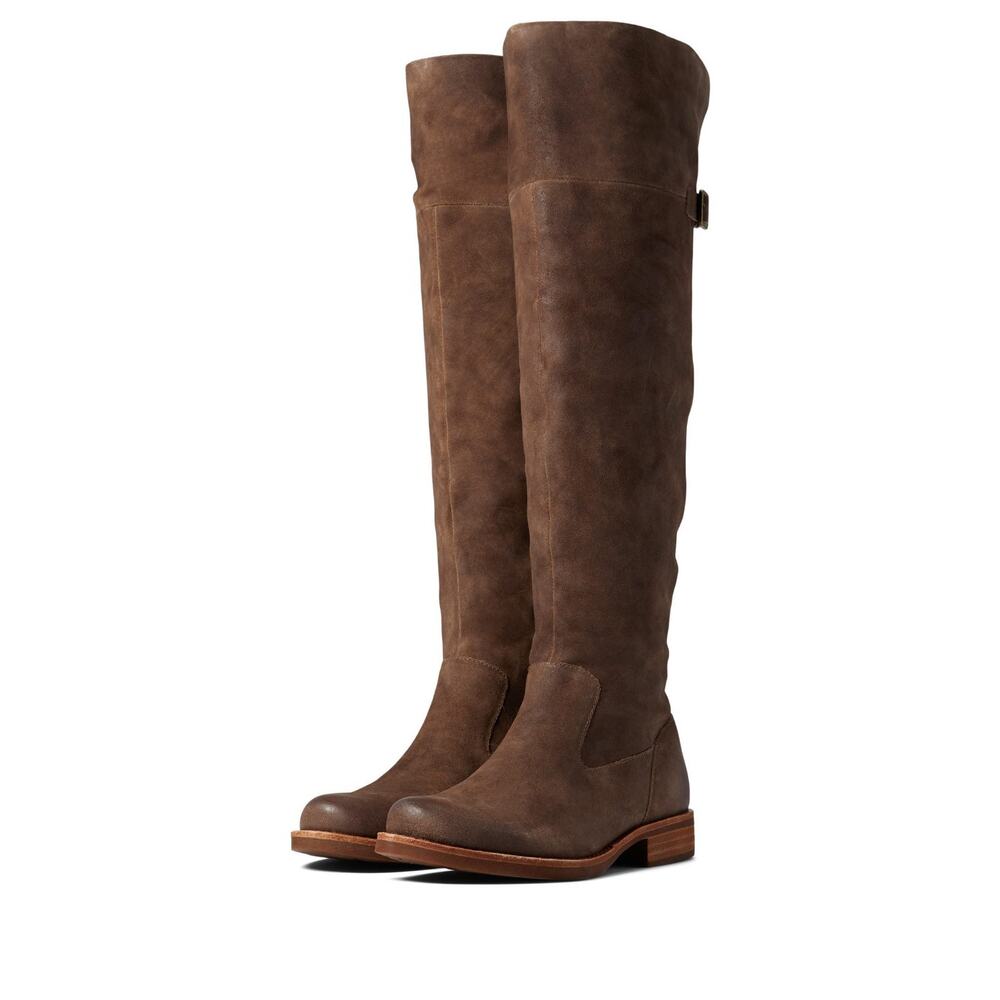 KORK- EASE Addison Taupe Distressed BOOTS SIZE 6.5 M